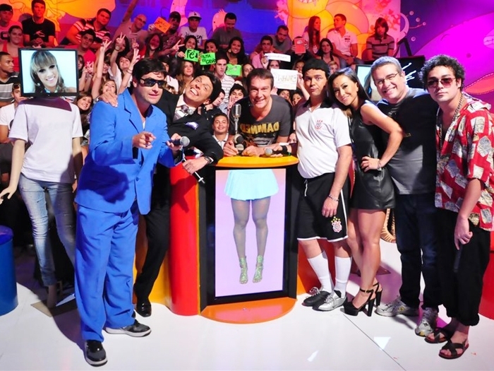 O elenco de humoristas do programa Pnico na TV!, que vai ao ar todos os domingos  noite na Rede TV!