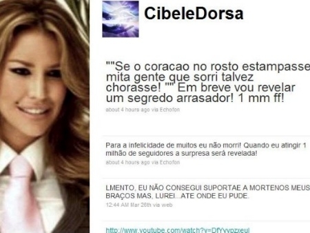 Cibele Dorsa morreu no dia 26 de maro