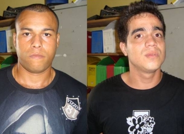 Jos Mauricio Soares Junior e Paulo Victor da Silva, dois dos nove fugitivos da Cadeia de Rosrio