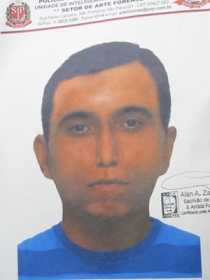 Polcia divulga retrato falado de suspeito de matar professora em SP