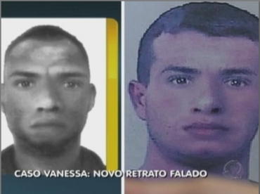 Retratos dos dois suspeitos de envolvimento no crime