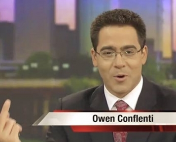 Brincadeira de Owen Conflenti acabou indo ao ar. 