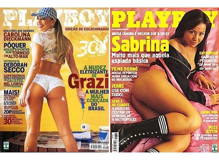 Grazi Massafera e Sabrina Sato posaram para a Playboy depois de participarem do BBB