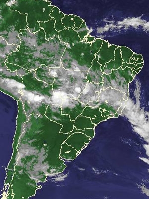 Imagem de satlite de quarta mostra faixa de umidade