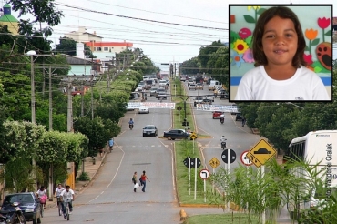 Sara, de 5 anos (no destaque), desapareceu da cidade de Sorriso: Polcia ainda no encontrou pistas 