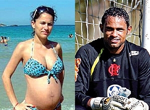 Eliza Samudio e Bruno Fernandes; ex-amante do jogador est desaparecida desde junho