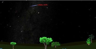 Cometa poder ser visto olhando na direo norte, nas madrugadas do dia 20 de outubro a 02 de novembro.