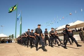 Solenidade de abertura da Semana da Ptria, na Praa das Bandeiras , em Cuiab 