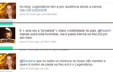 Marcos Mion fica irritado ao ler o tweet de Fabola Reipert sobre a audincia do programa Legendrios 